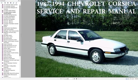 1987-1994 Chevrolet Corsica Service and Repair Manual PDF