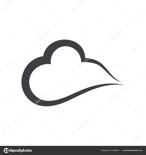 Cloud Logo Vector Template Icon Illustration Design Stock Vector by ...