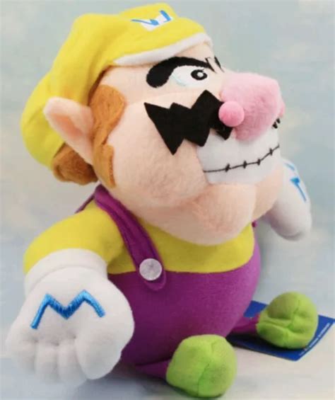 SUPER MARIO PELUCHE BROS. WARIO Waluigi Plush Bambola NINTENDO Pupazzo ...