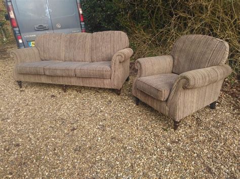 Parker Knoll sofa & Armchair Suite Brown Delivery Poss | in Crewe ...