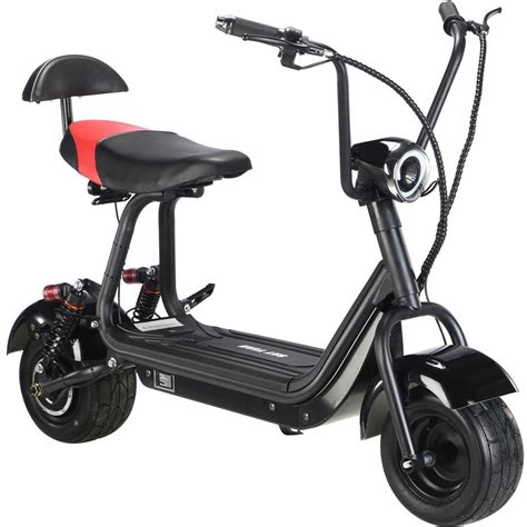 MotoTec Mini Fat Tire 48V 500W Electric Scooter Black | Buy Now - Wellbots