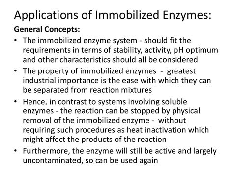 Enzyme Immobilization and Applications