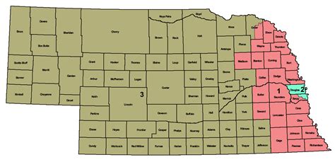 Nebraska Legislative District Map