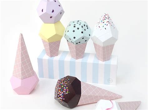 D.I.Y. Ice Cream Cone Kit | Paper crafts, Diy kit paper, Crafts