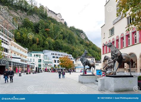 Urban Street Views in Downtown Vaduz, the Capital City of Liechtenstein ...