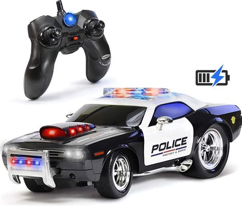 Amazon.com: Rechargeable Police Car Remote Control Toy for Kids, Hobby ...