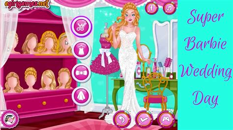 Super Barbie Wedding Day Online Game - YouTube