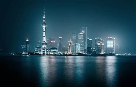 Picture of the Day: Shanghai Skyline at Night » TwistedSifter