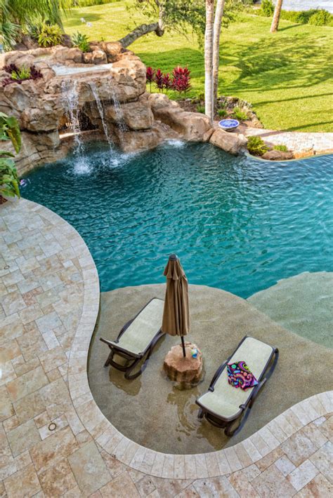 Waterfall Amazing Backyard Pools - Goimages Vision