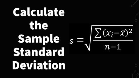 Sample Standard Deviation