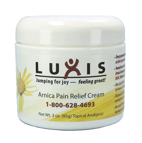 Arnica Pain Relief Cream • Luxis International, Inc.