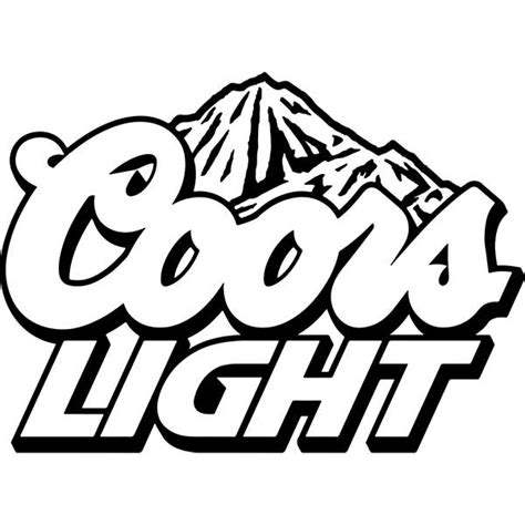 Coors Light Vinyl Decal Paper & Party Supplies Paper Stickers etna.com.pe