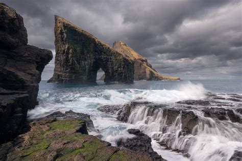 Waterfalls Spill Across the Dramatically Lush Landscapes of the Faroe ...