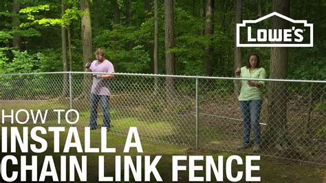 How to Install a Chain-Link Fence | Lowe’s