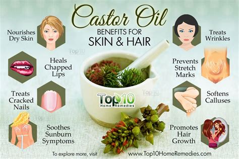 Top 10 Castor oil Beauty Benefits for Skin and Hair | Top 10 Home Remedies