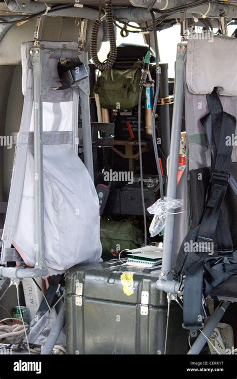 US Army Blackhawk helicopter interior Stock Photo - Alamy