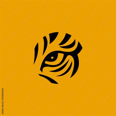 tiger logo , eye tiger icon vector Stock Vector | Adobe Stock