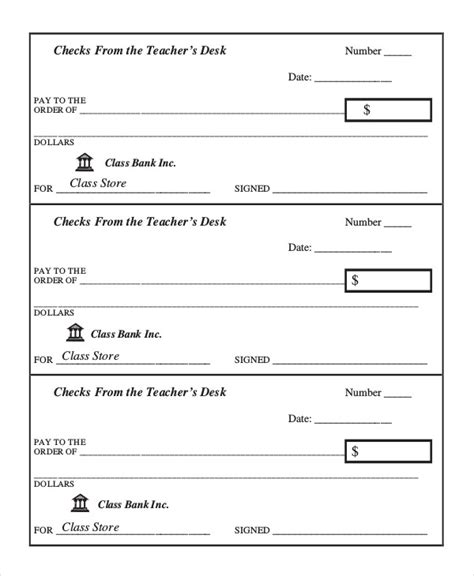 Printable Sample Check