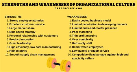 Internal Strengths and Weaknesses in SWOT of the Organization - CareerCliff