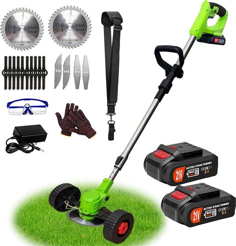 Amazon.com: Electric Weed Wacker Cordless Brush Cutter, 4-in-1 Battery ...