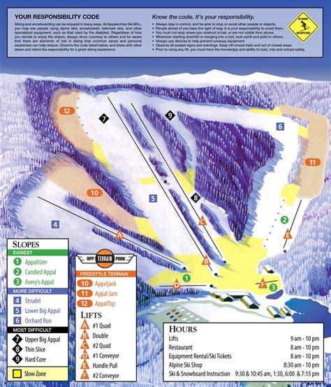 Appalachian Ski Mtn Trail Map | SkiCentral.com