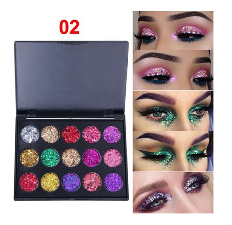 15Colors Matte Eyeshadow Makeup Kit Shimmer Glitter Eye Shadow Powder ...