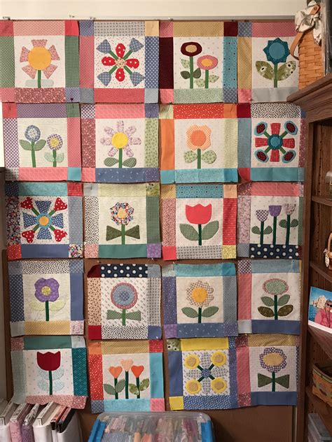 BLOOM blocks are done. Now assembly. 3-17-2018 | Applique quilts ...