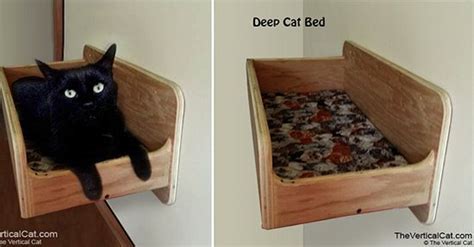 New Wall Mounted Deep Cat Bed from The Vertical Cat • hauspanther | Diy ...