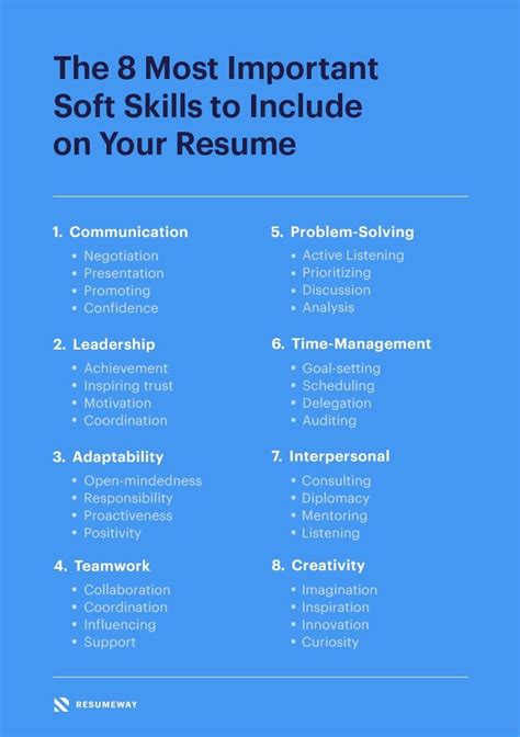 the 8 most important soft skills to include on resume, including 1 ...