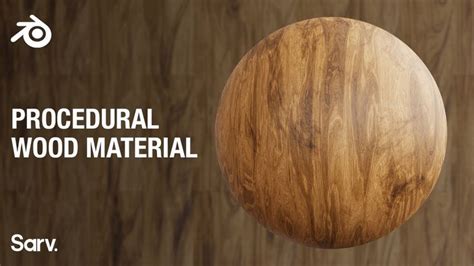 Procedural Wood Material - Blender Tutorial | Blender tutorial, Blender ...