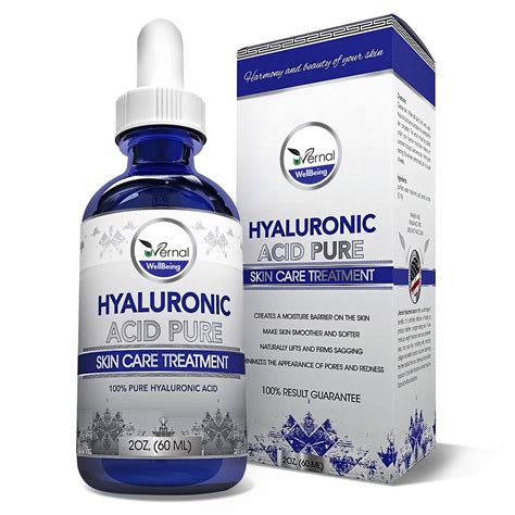 100% Pure HYALURONIC ACID Anti-Aging Wrinkles-Intense Skin Moisturiser ...