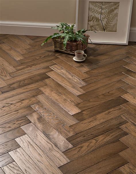 Park Avenue Herringbone Espresso Oak Solid Wood Flooring | Direct Wood ...