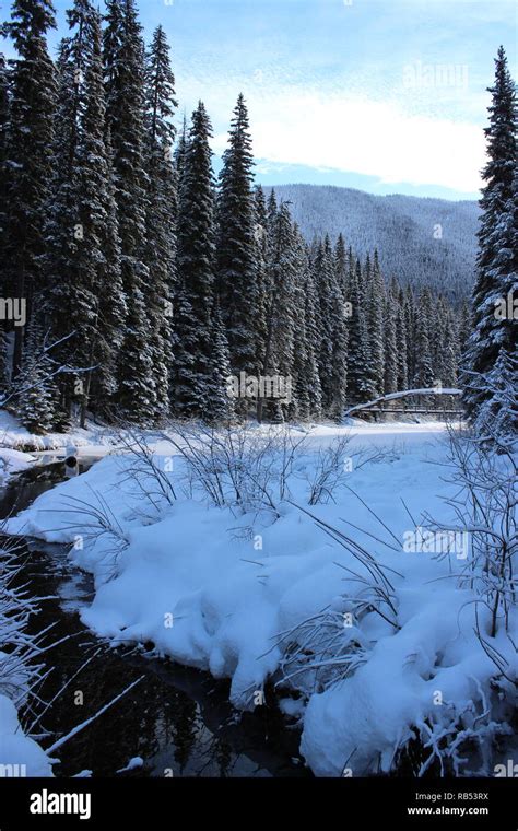 Rainbow Bridge in Winter Stock Photo - Alamy