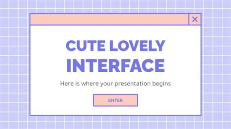 Cute Lovely Interface Google Slides & PowerPoint template