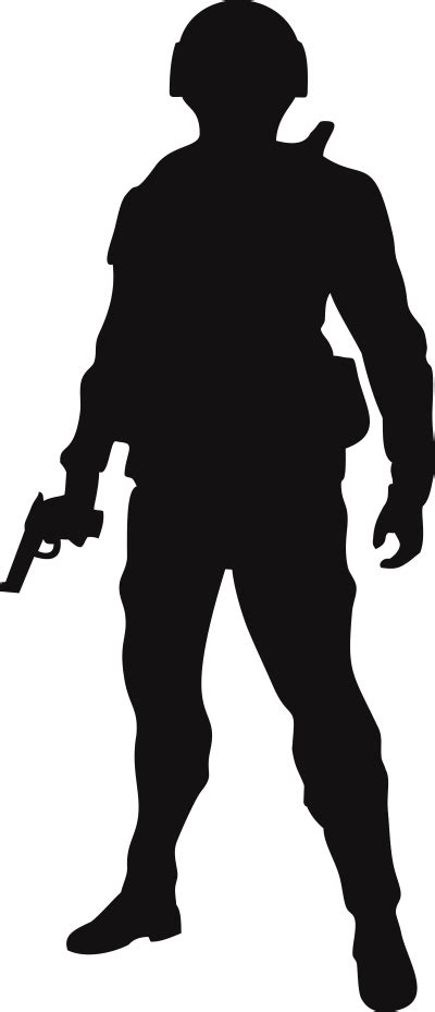 Soldier Silhouette 12 Decal - Military Graphics