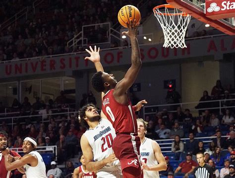 Alabama basketball stays unbeaten with 65-55 win at South Alabama - al.com