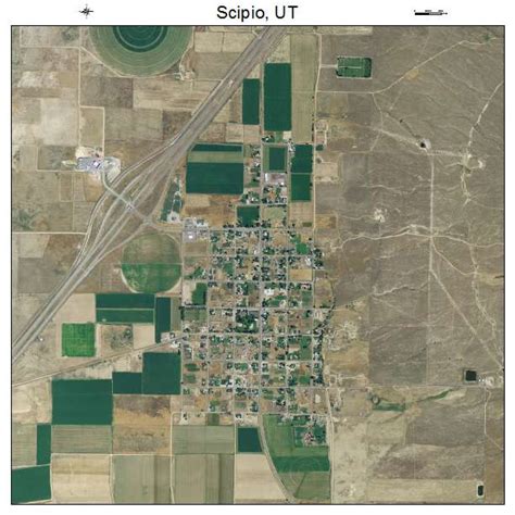 Aerial Photography Map of Scipio, UT Utah