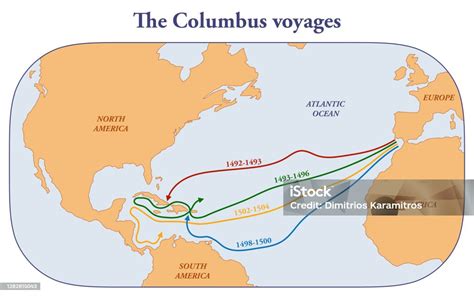 The Columbus Voyages Stock Illustration - Download Image Now ...