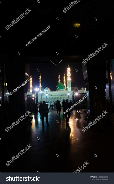 Beautiful Night Shot Masjid Al Nabawi Stock Photo 1932086090 | Shutterstock