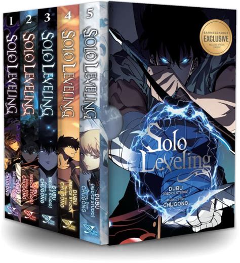 Solo Leveling Comic Box Set, Vol. 1-5 (B&N Exclusive Edition) by Dubu ...