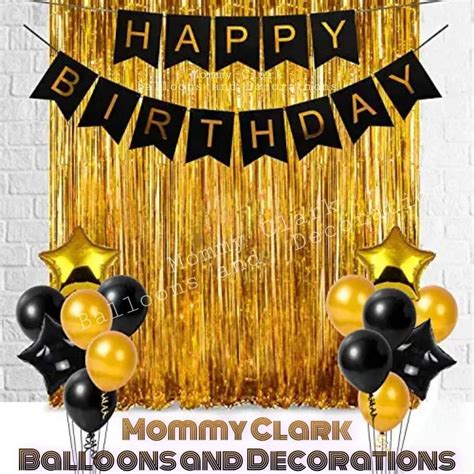 Happy birthday Banner with balloons, Hobbies & Toys, Stationary & Craft ...