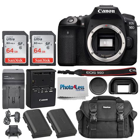 Canon EOS 90D DSLR Camera (Body Only) + Accessories bundle - Walmart ...