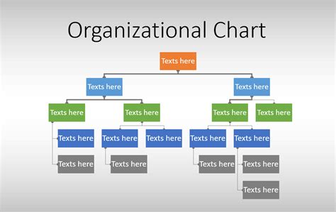 Free Org Chart PowerPoint Template Presentation Slide, 50% OFF