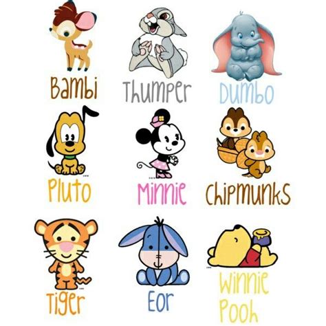 Kawaii Cute Disney Cartoon Characters - lvandcola