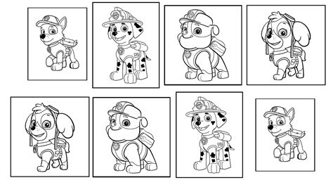 45+ Paw Patrol Characters Coloring Pages