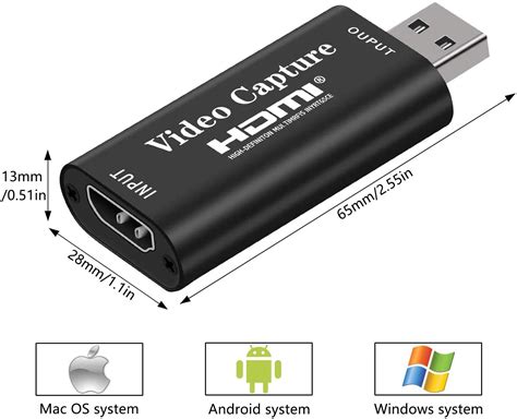 USB HDMI Video Capture Card – for PS4 & X-Box, Game Streaming, Video ...