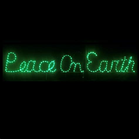 Peace On Earth Lighted Sign - The Earth Images Revimage.Org