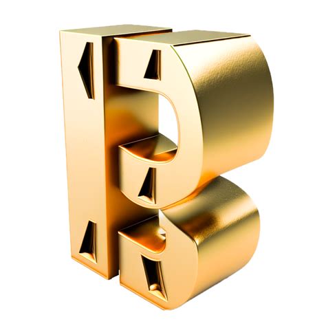 Stylish luxury gold letter b logo 22506797 PNG