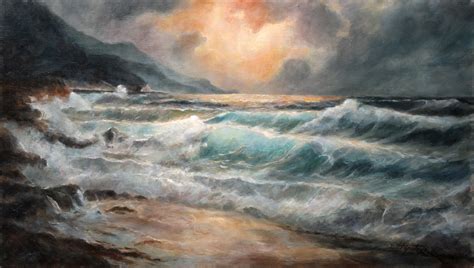 Sea and Waves – Seascape Oil Painting | Fine Arts Gallery - Original ...