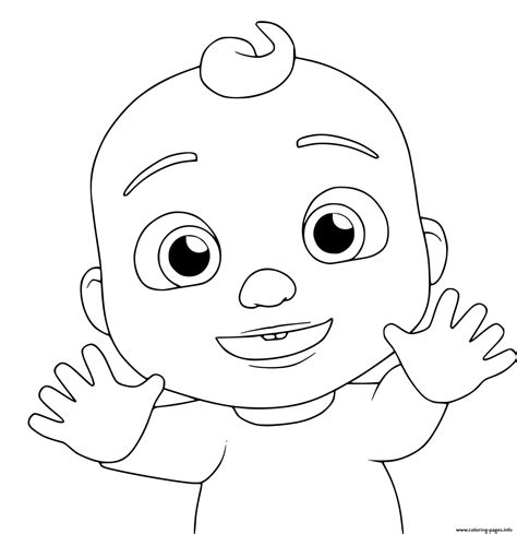 Baby Jay From Cocomelon Coloring page Printable